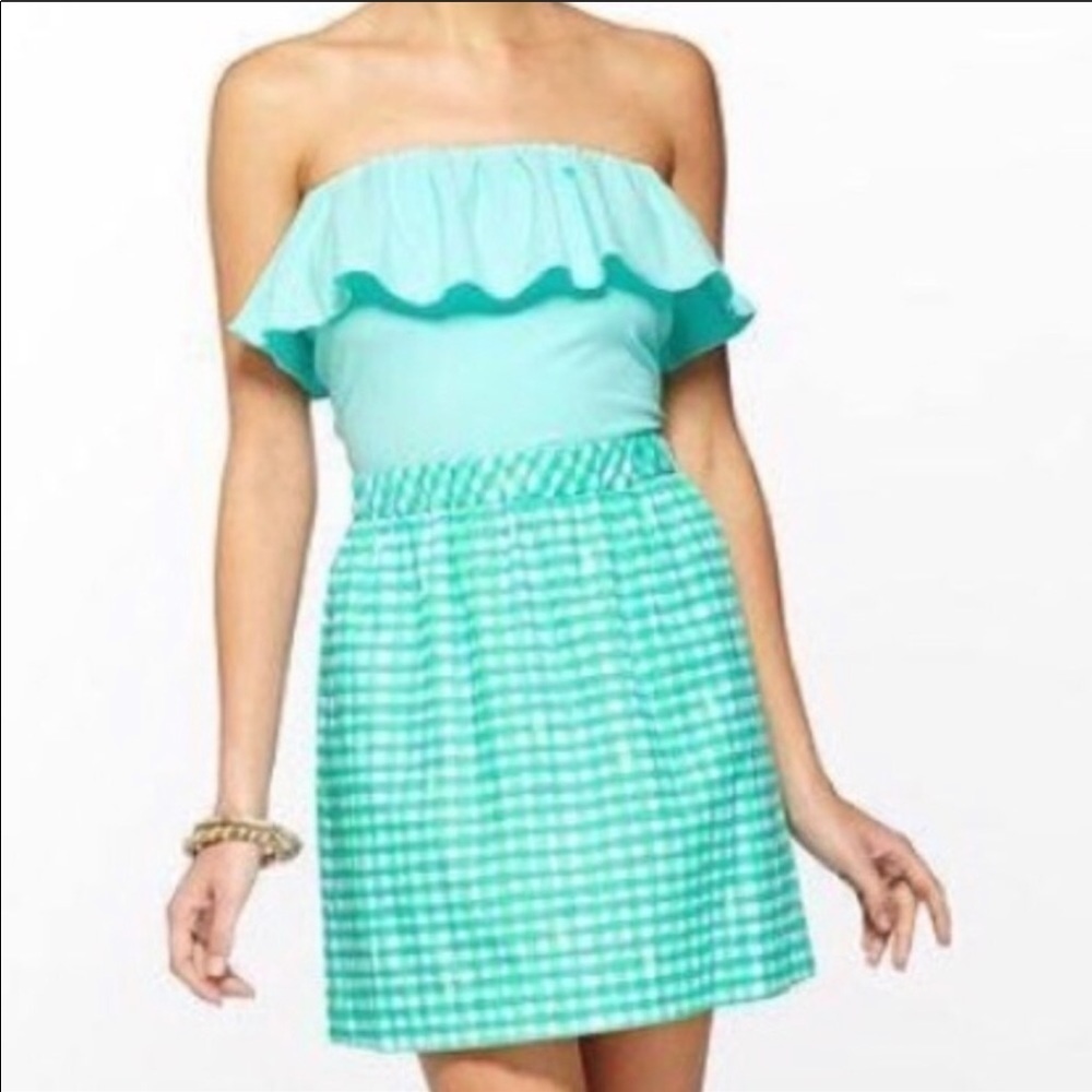 Lilly Pulitzer Gingham Athens Dress XS